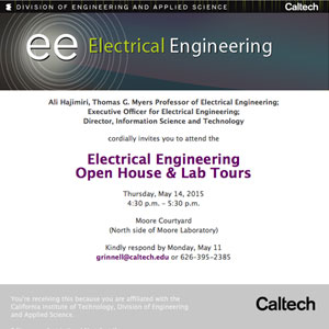Electrical Engineering Open House