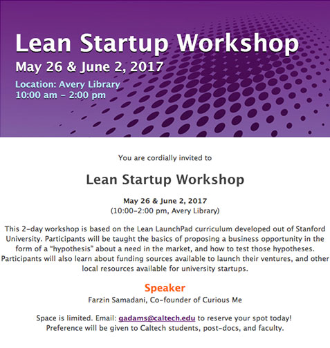 Lean Startup Workshop