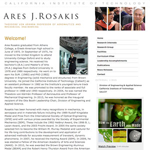 Professor Ares J. Rosakis